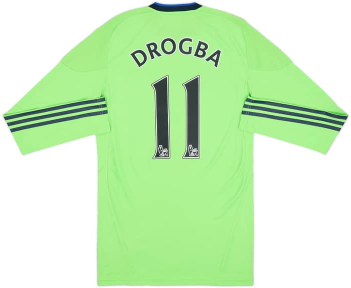2010-11 Chelsea Player Issue TechFit Third L/S Shirt Drogba #11 - 8/10 - (M)