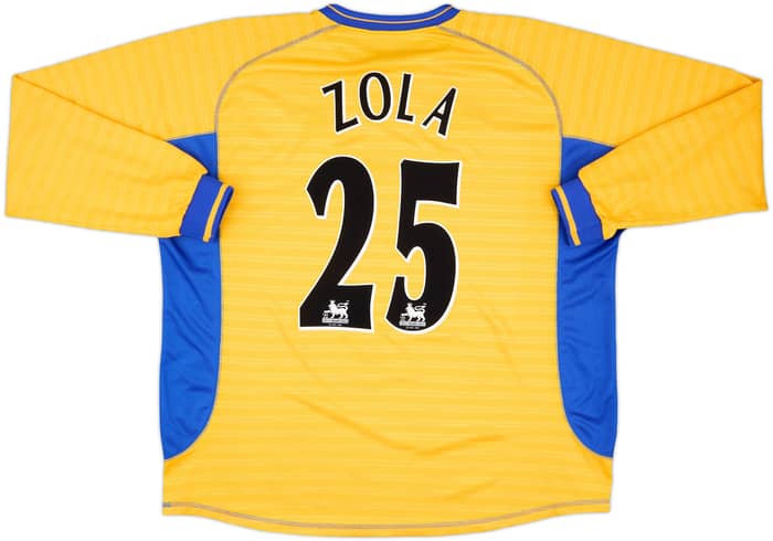 2001-02 Chelsea Third L/S Shirt Zola #25 - 8/10 - (XXL)