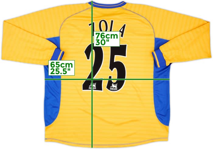 2001-02 Chelsea Third L/S Shirt Zola #25 - 8/10 - (XXL)