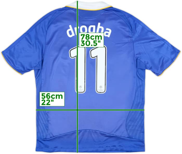 2008-09 Chelsea Home Shirt Drogba #11 - 8/10 - (L)