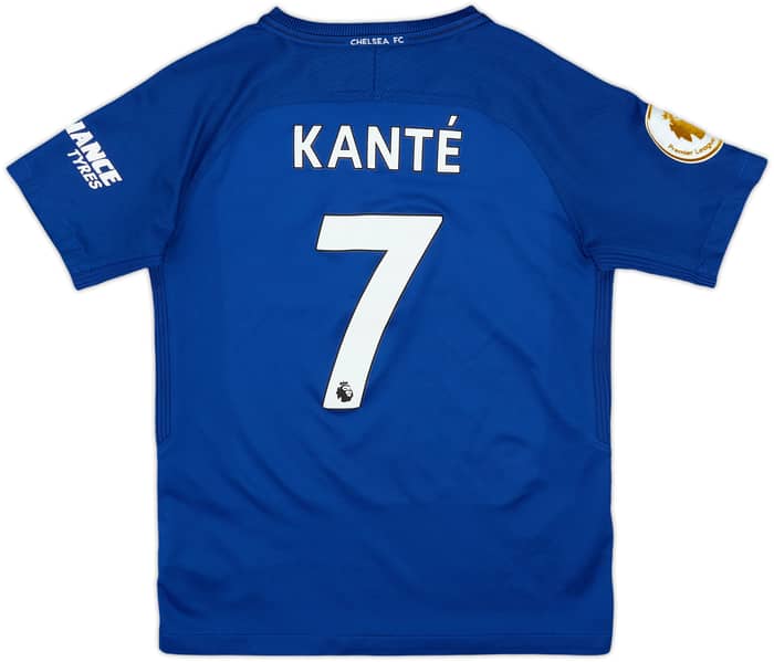 2017-18 Chelsea Home Shirt Kante #7 - 7/10 - (S.Boys)