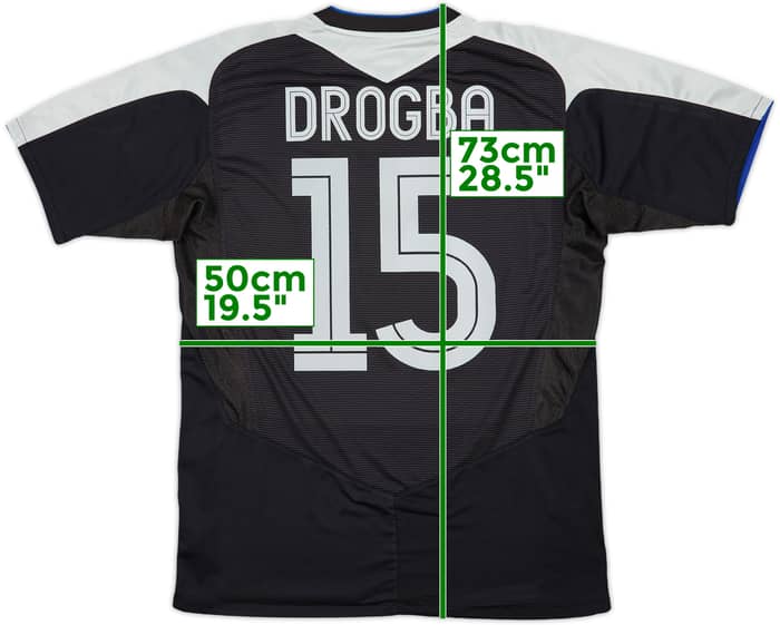 2004-05 Chelsea Away Shirt Drogba #15 - 7/10 - (M)