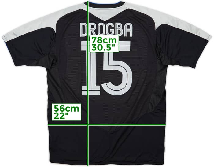 2004-05 Chelsea Away Shirt Drogba #15 - 8/10 - (XL)