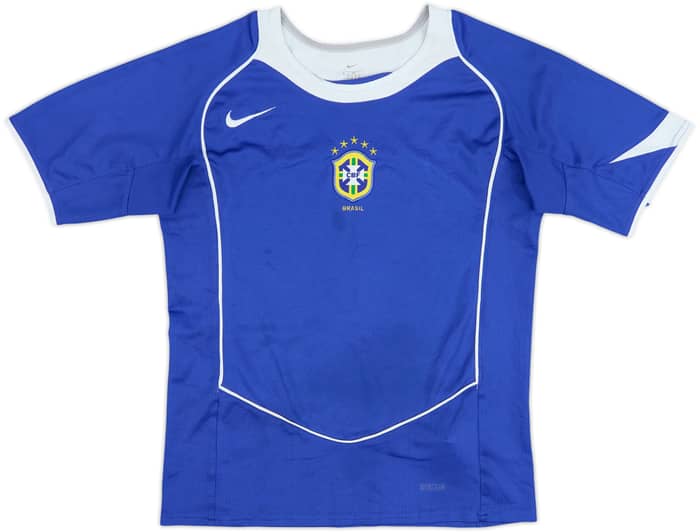 2004-06 Brazil Away Shirt - 6/10 - (M.Boys)