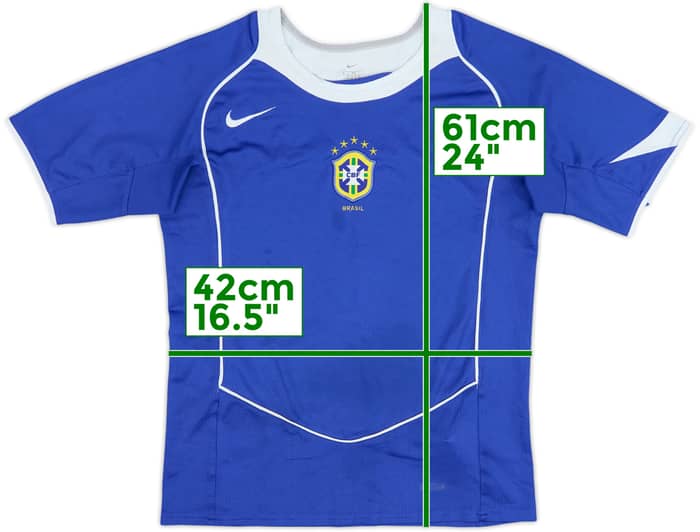 2004-06 Brazil Away Shirt - 6/10 - (M.Boys)