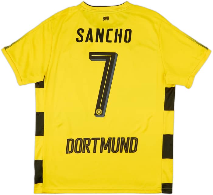 2017-18 Borussia Dortmund Home Shirt Sancho #7 - 6/10 - (L)