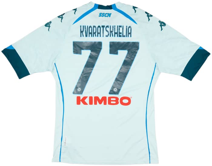 2020-21 Napoli Away Shirt Kvaratskhelia #77 - 8/10 - (XXL)