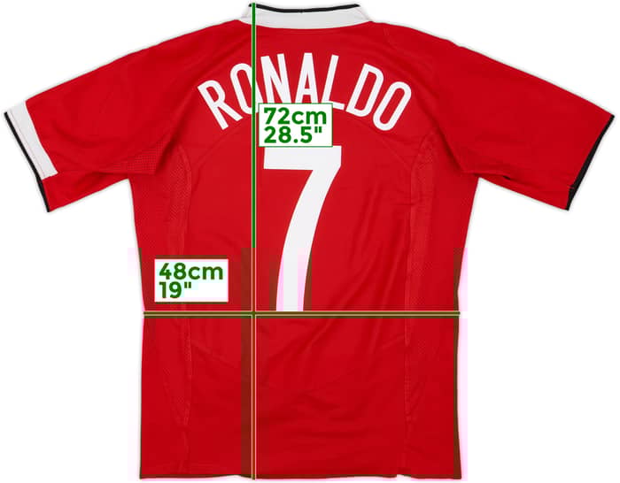 2004-06 Manchester United Home Shirt Ronaldo #7 - 6/10 - (S)