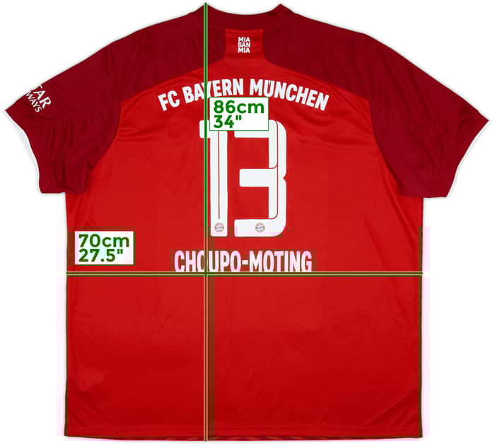 2021-22 Bayern Munich Home Shirt Choupo-Moting #13 (3XL)