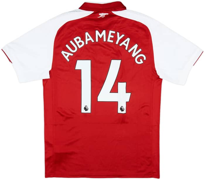 2017-18 Arsenal Home Shirt Aubameyang #14 (M)