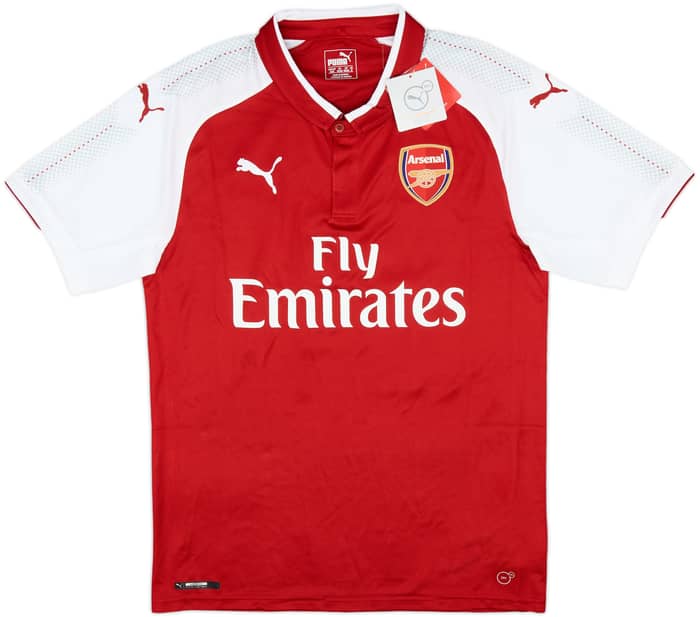 2017-18 Arsenal Home Shirt Aubameyang #14 (M)