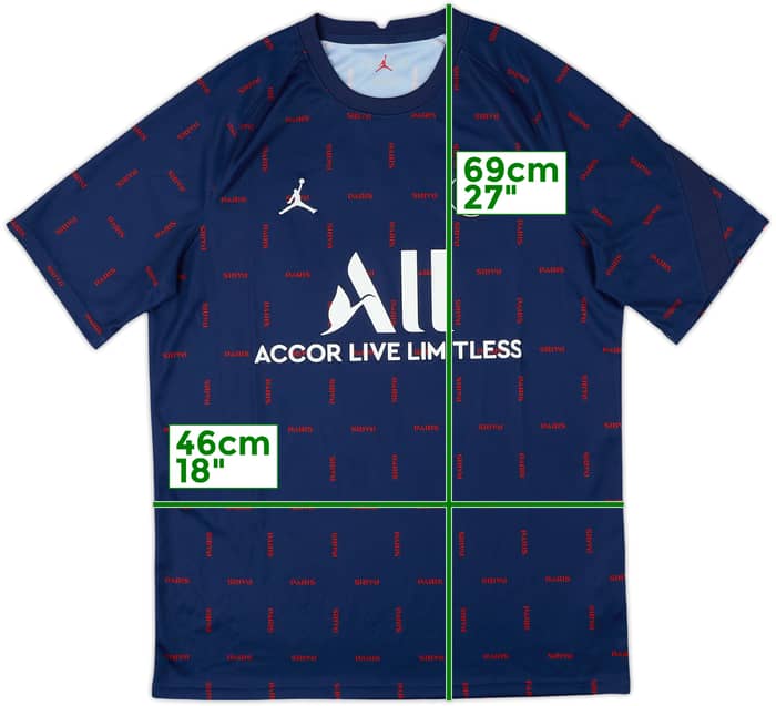 2021-22 Paris Saint-Germain Nike Jordan Training Shirt - 10/10 - (L)