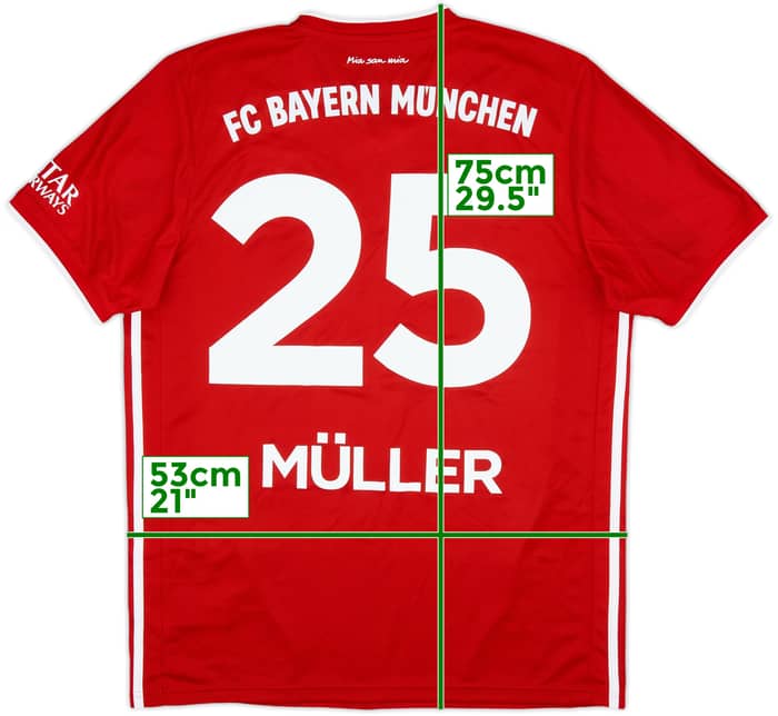 2020-21 Bayern Munich Home Shirt Muller #25 (L)