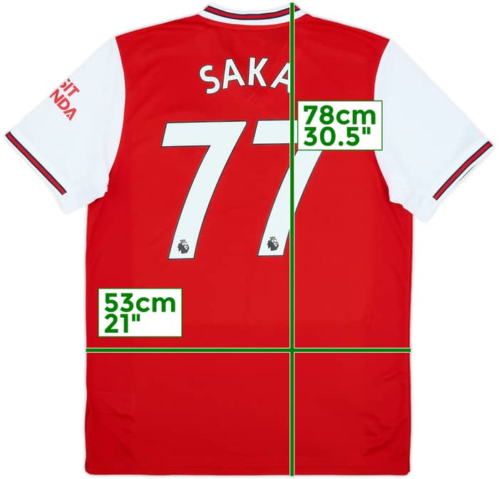 2019-20 Arsenal Home Shirt Saka #77 (L)