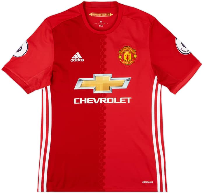 2016-17 Manchester United Home Shirt Pogba #6 - 8/10 - (S)