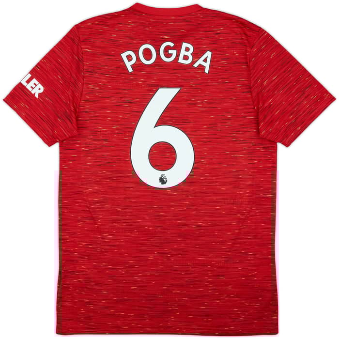 2020-21 Manchester United Home Shirt Pogba #6 - 9/10 - (M)
