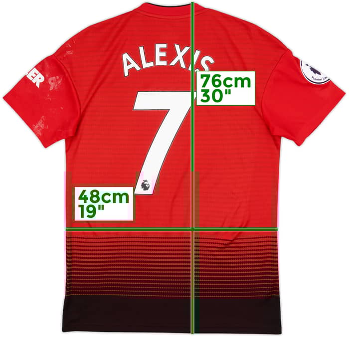 2018-19 Manchester United Home Shirt Alexis #7 - 5/10 - (S)