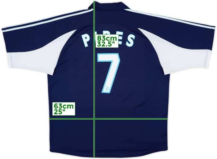 1999-00 Olympique Marseille Away Shirt Pires #7 - 8/10 - (XL)