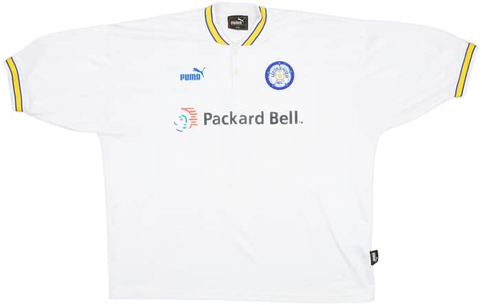 1996-98 Leeds United Home Shirt Haaland #4 - 6/10 - (XXL)