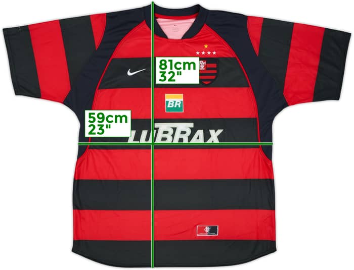 2002-04 Flamengo Home Shirt #10 - 7/10 - (XL)