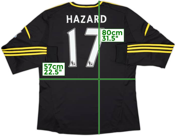 2012-13 Chelsea Third L/S Shirt Hazard #17 - 8/10 - (XL)
