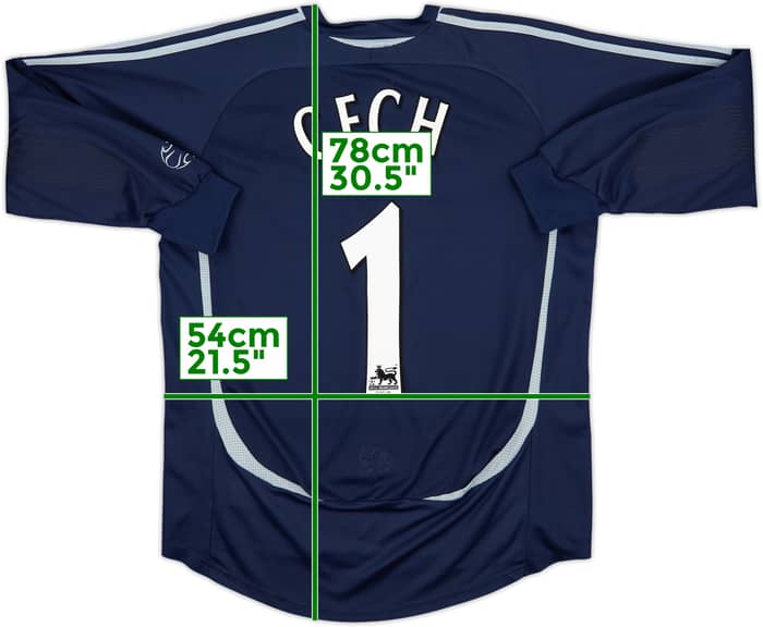 2006-08 Chelsea GK Shirt Cech #1 - 8/10 - (M)