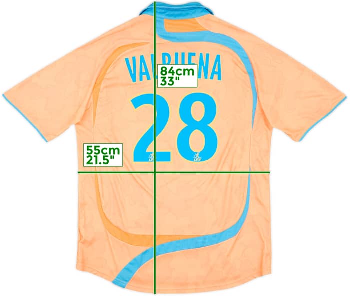 2007-08 Olympique Marseille Third Shirt Valbuena #28 - 7/10 - (L)