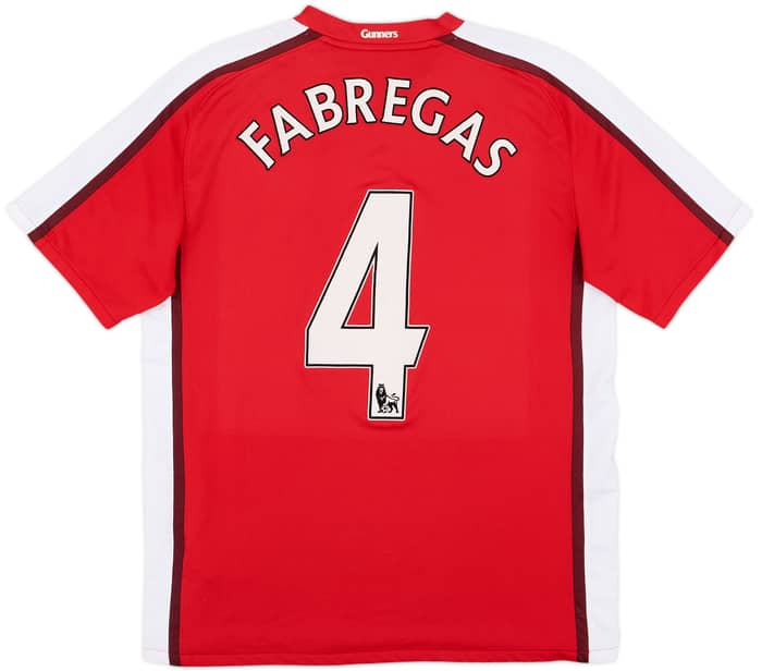 2008-10 Arsenal Home Shirt Fabregas #4 - 8/10 - (M)