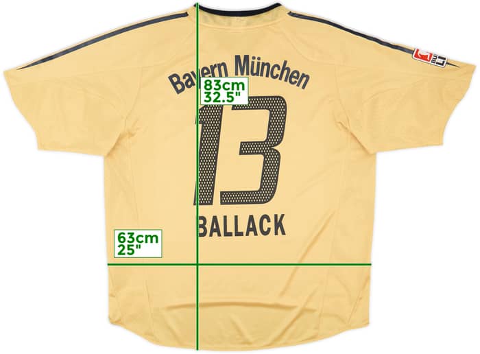 2004-05 Bayern Munich Away Shirt Ballack #13 - 9/10 - (XL)