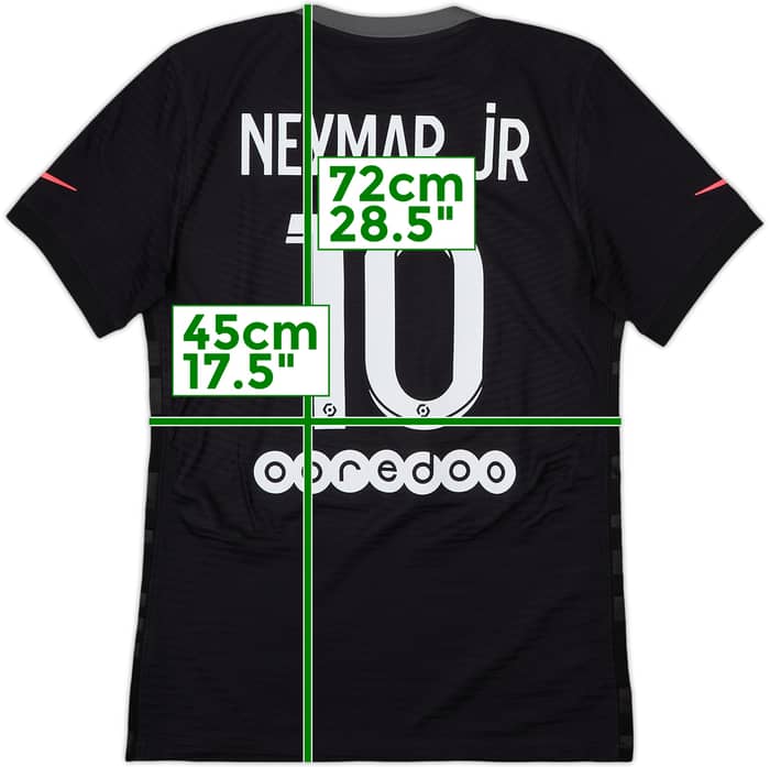 2021-22 Paris Saint-Germain Authentic Third Shirt Neymar Jr #10 - 9/10 - (S)