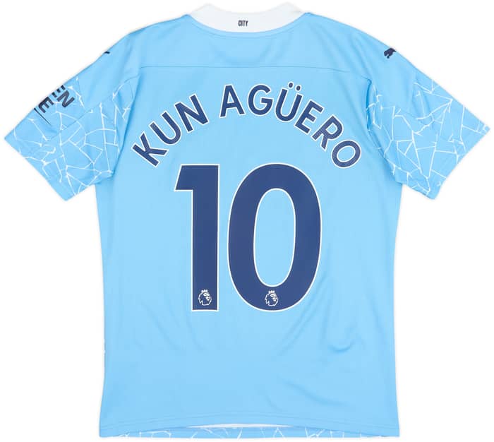 Camiseta de local del Manchester City 2020-21 Kun Aguero #10 - 9/10 - (S)