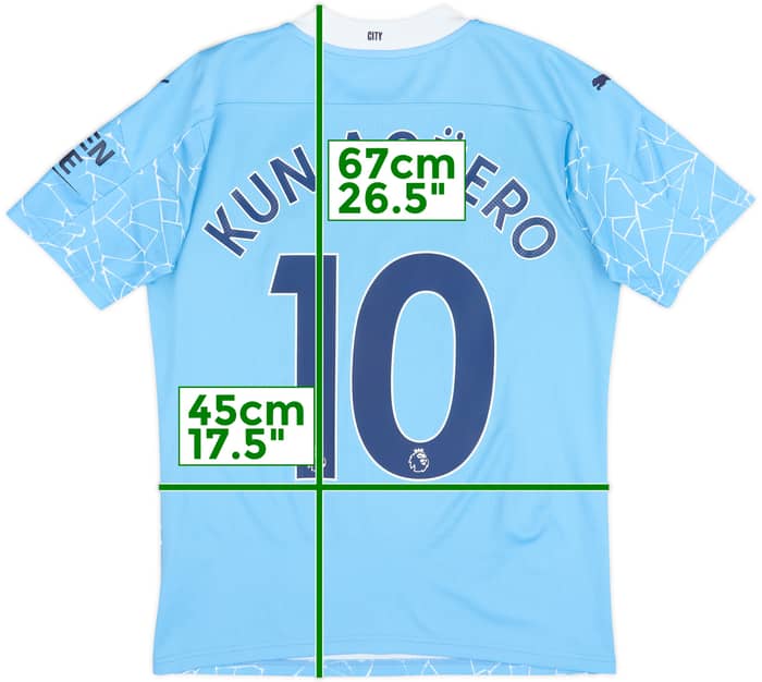 Camiseta de local del Manchester City 2020-21 Kun Aguero #10 - 9/10 - (S)