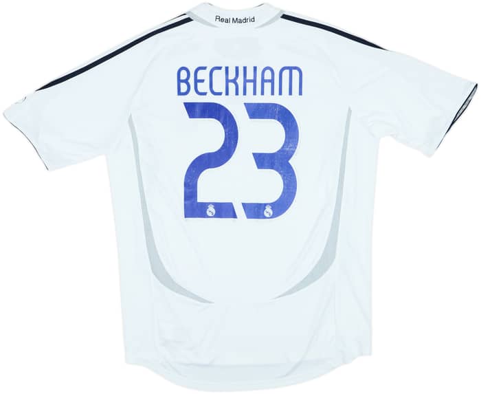 2006-07 Real Madrid Home Shirt Beckham #23 - 6/10 - (L)
