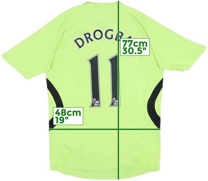 2007-08 Chelsea Away Shirt Drogba #11 - 6/10 - (S)