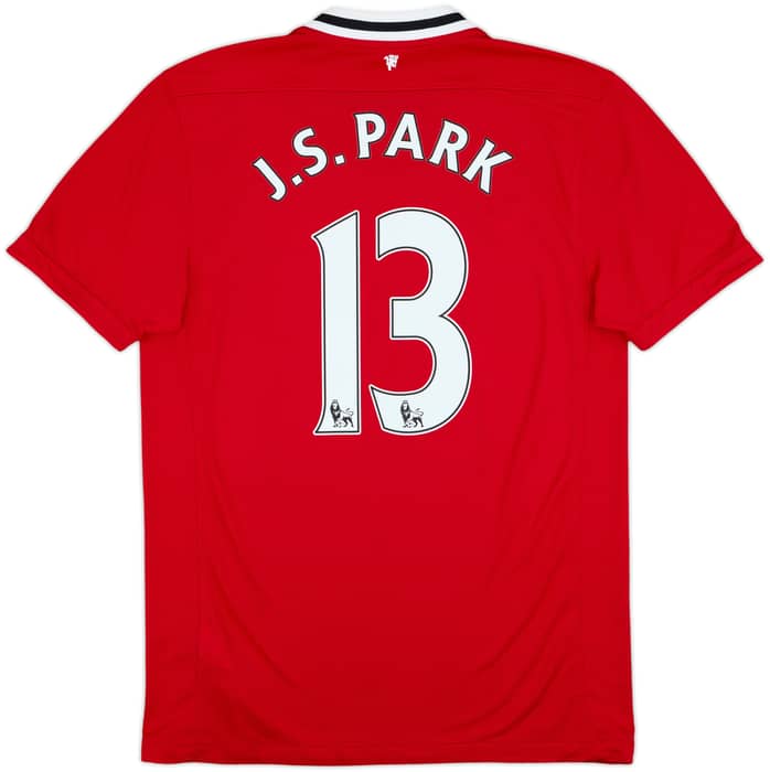 2011-12 Manchester United Home Shirt J.S.Park #13 - 7/10 - (M)