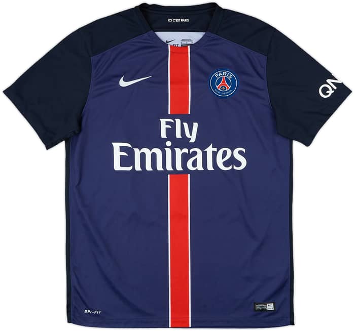 2015-16 Paris Saint-Germain Home Shirt Di Maria #11 - 8/10 - (M)