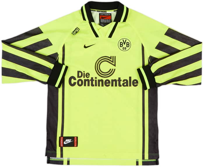 1996-97 Borussia Dortmund Home L/S Shirt - 5/10 - (L.Boys)