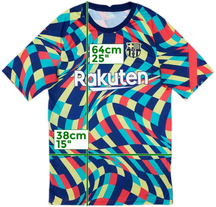 2021-22 Barcelona Nike Training Shirt - 6/10 - (S)