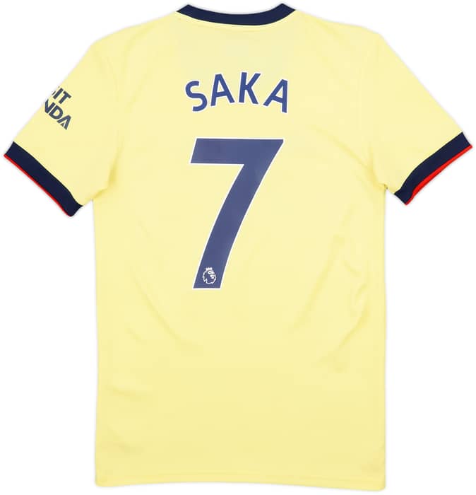 2021-22 Arsenal Away Shirt Saka #7 - 7/10 - (XS)