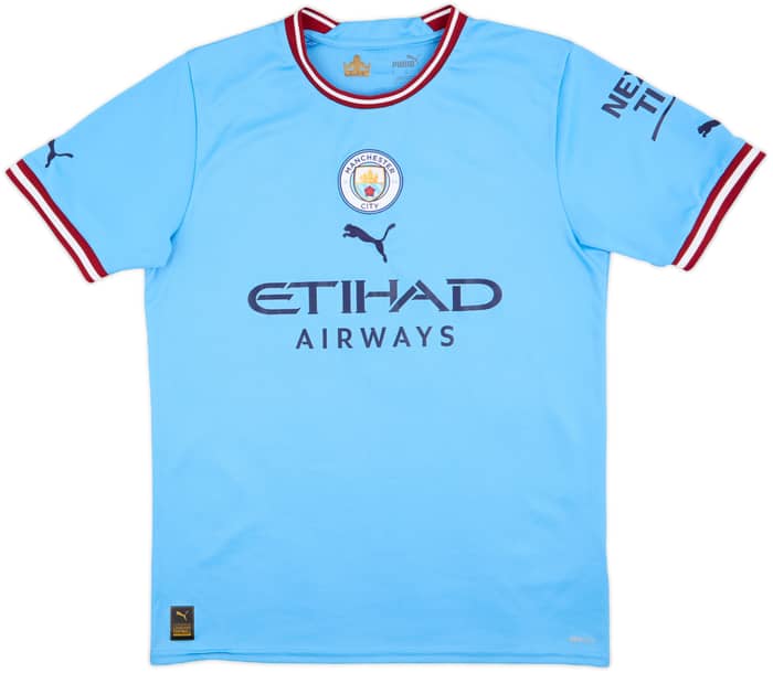2022-23 Manchester City Home Shirt Haaland #9 - 7/10 - (M)