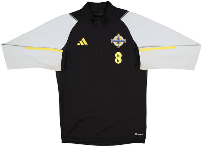 2022-23 Nothern Ireland adidas 1/4 Zip Drill Top - 9/10 - (S)