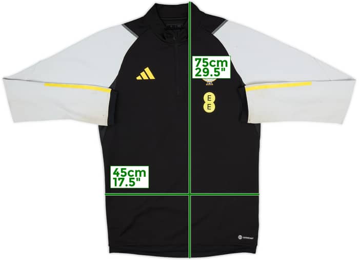 2022-23 Nothern Ireland adidas 1/4 Zip Drill Top - 9/10 - (S)