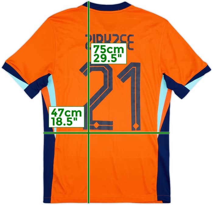 2024 Netherlands Home Shirt Zirkzee #21 - 10/10 - (S)
