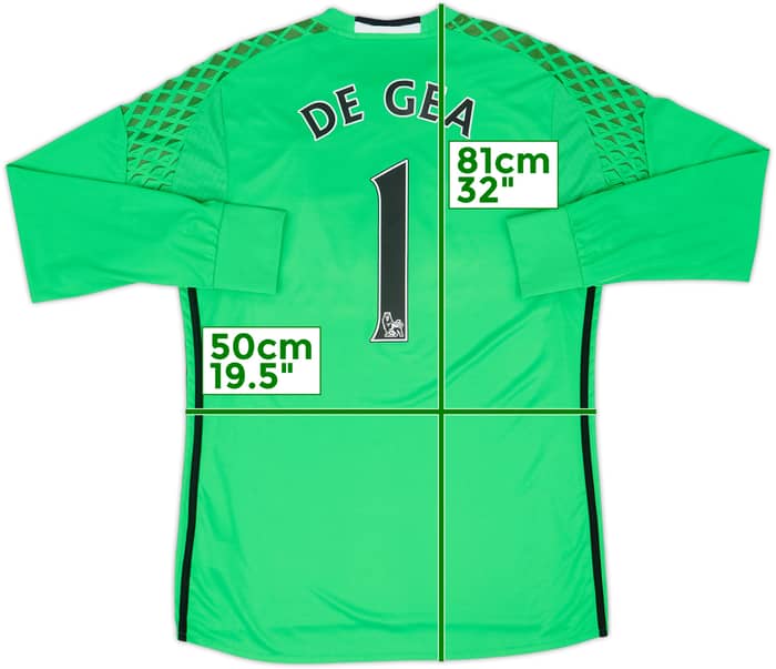 2016-17 Manchester United GK Shirt De Gea #1 - 8/10 - (L)
