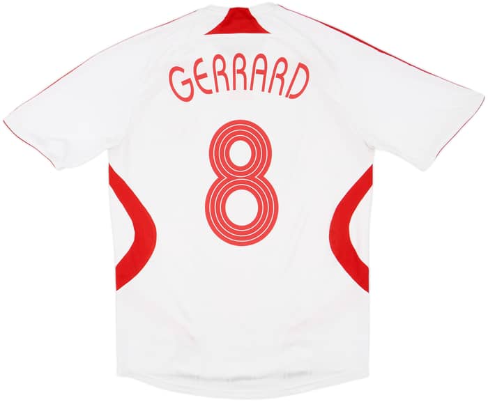 2007-08 Liverpool Away Shirt Gerrard #8 - 5/10 - (M)