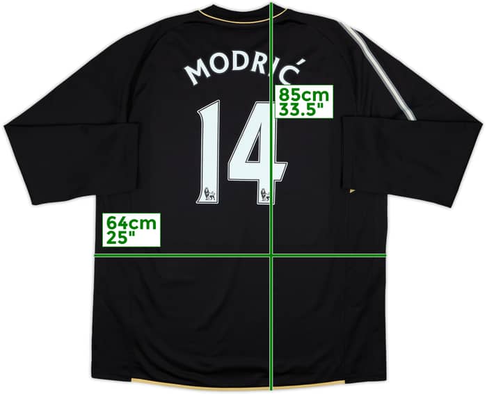 2008-09 Tottenham Third L/S Shirt Modric #14 - 9/10 - (XXL)