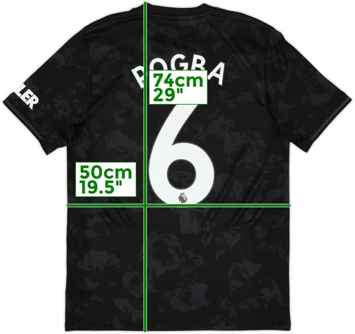 2019-20 Manchester United Third Shirt Pogba #6 - 9/10 - (M)