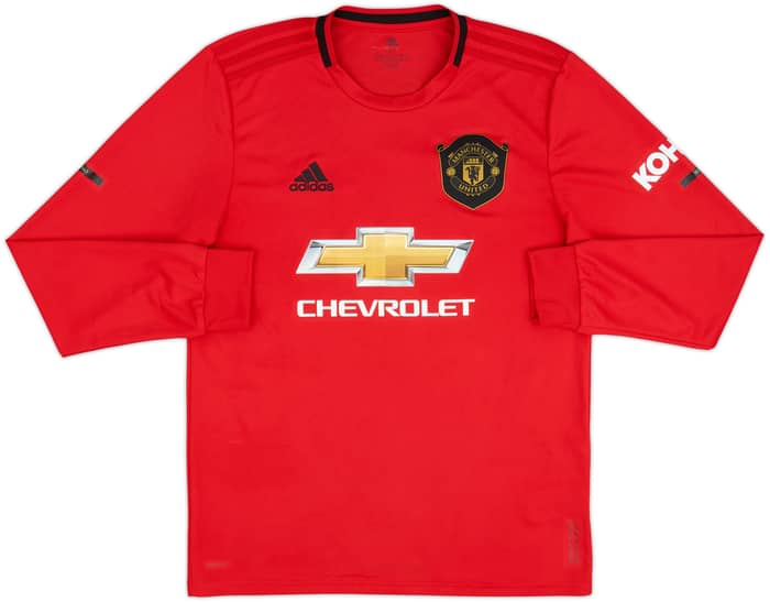 2019-20 Manchester United Home L/S Shirt B.Fernandes #18 - 8/10 - (M)