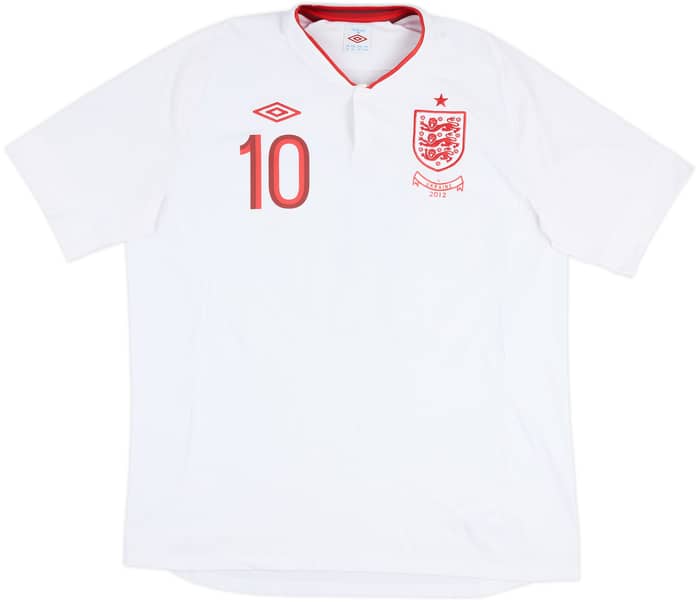 2012-13 England 'v Ukraine' Home Shirt Rooney #10 - 9/10 - (XL)