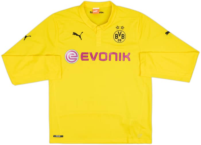 2014-15 Dortmund CL Home L/S Shirt - 9/10 - (L)